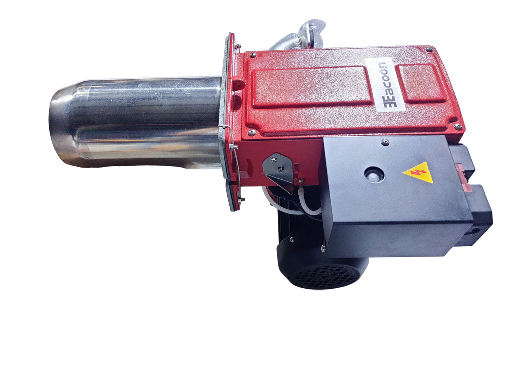ARNIK E-Gas-305PAB gas burner with 93-305KW power output, featuring industrial design and control panel for efficient heating.