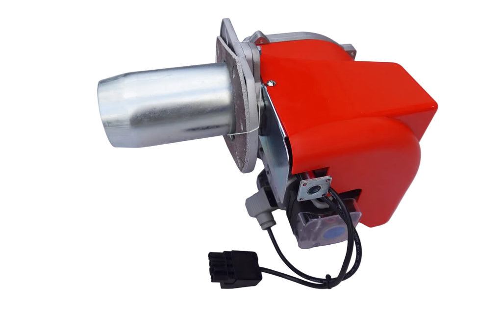ARNIK E-Gas-120PAB gas burner with digital controls and industrial design, showcasing the front view of the 39-108KW model.