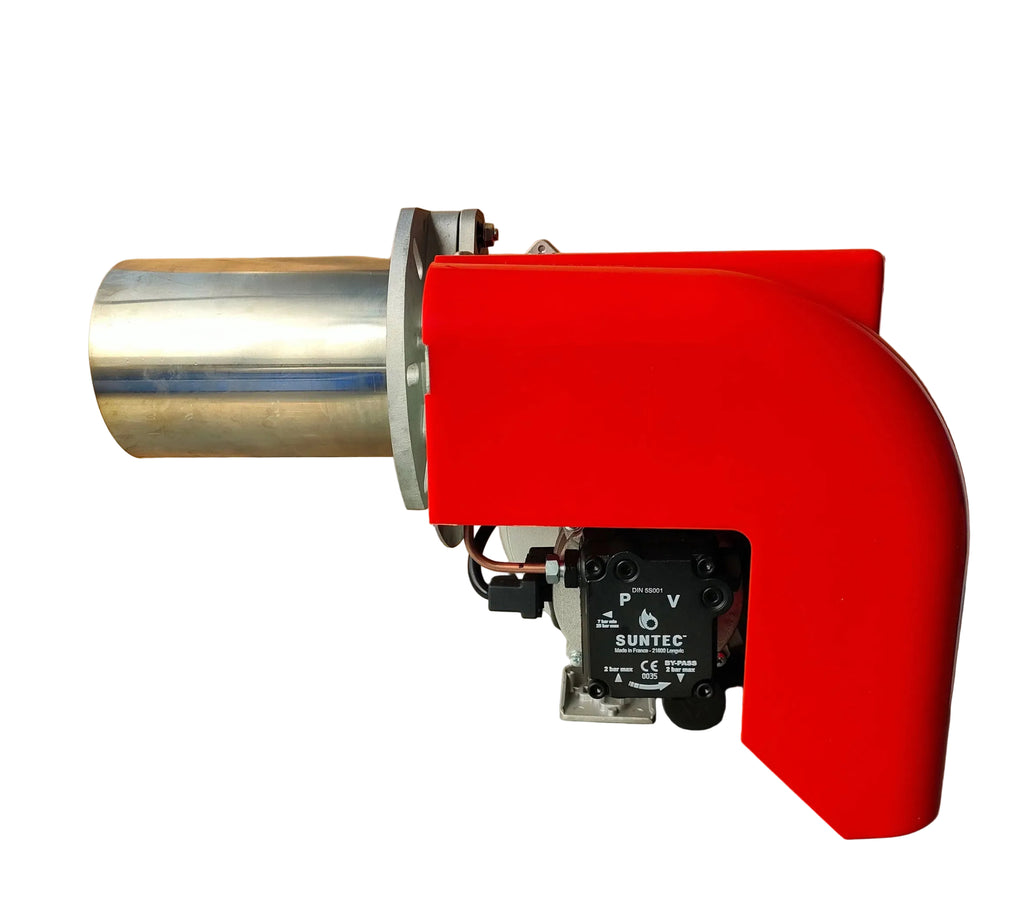 ARNIK Gas Burner E-Gas-175PAB showing industrial gas burner with control panel and burner head in a professional setup