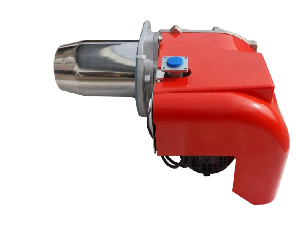 ARNIK E-Gas-175PAB gas burner with multiple nozzles and control valves, used for industrial heating applications.
