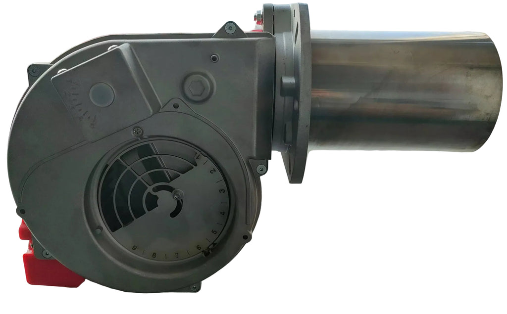 ARNIK gas burner E-Gas-175PAB with multiple nozzles and control knobs, designed for industrial heating applications.