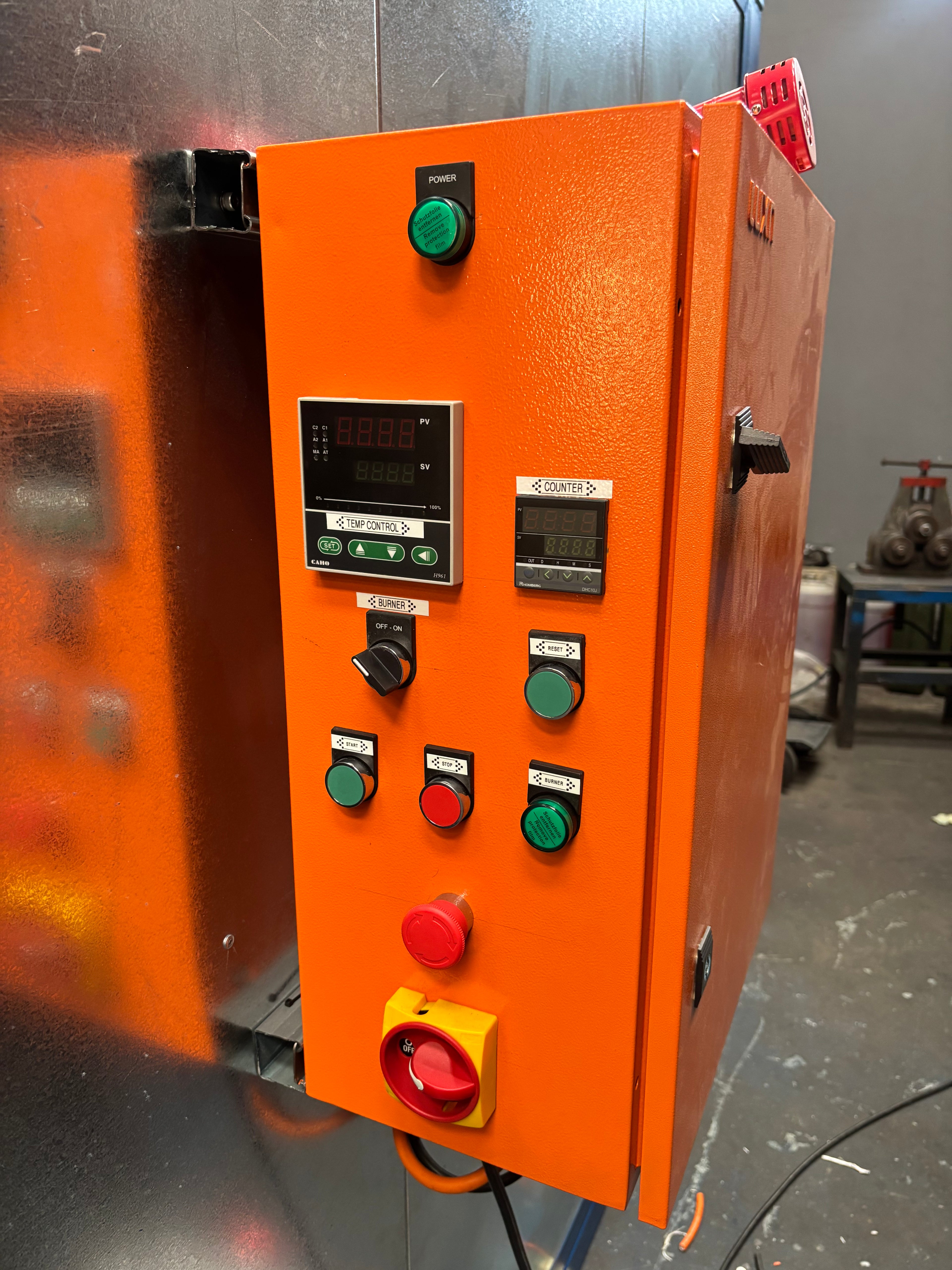 Oven control panel